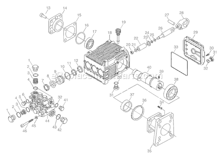 Page A Diagram and Parts List for 1662-0  Briggs and Stratton Pressure Washer